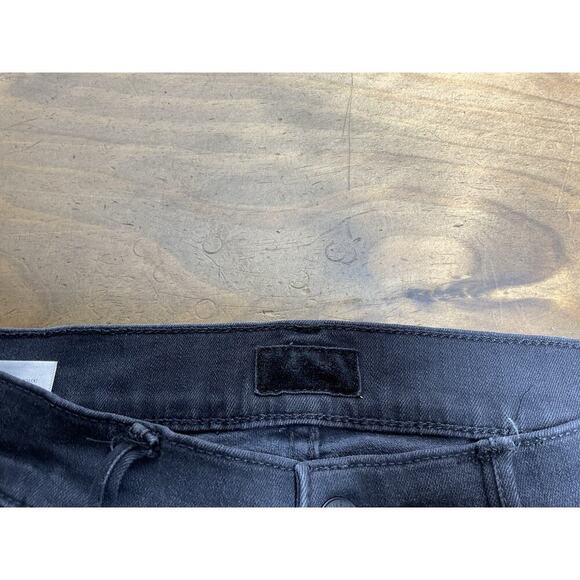 Mother Women's Stunner Zip Ankle Step Fray Not Guilty Black Jeans, Size 28 - Picture 4 of 13